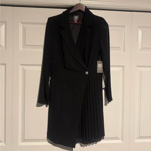 Vince Camuto Black Long Sleeve Blazer Dress